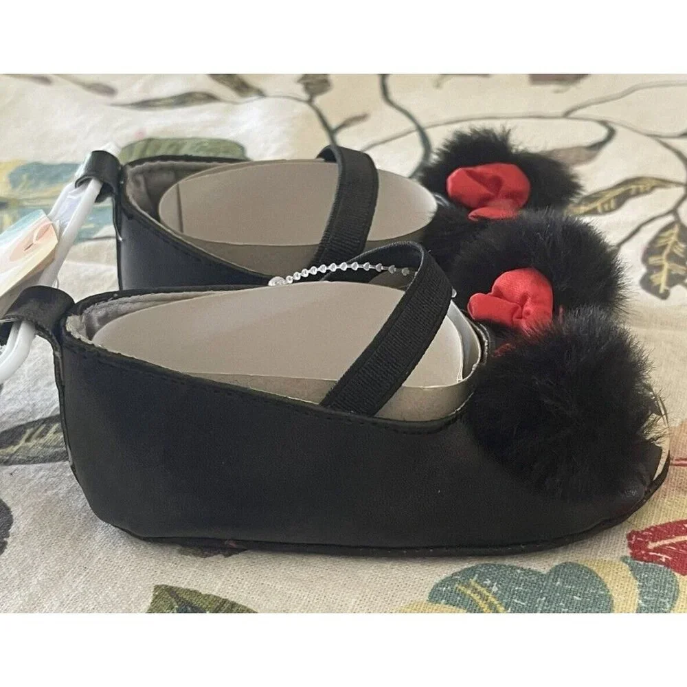 Disney Baby Minnie Mouse Crib Shoes Sandal Size 6 - 9 months
